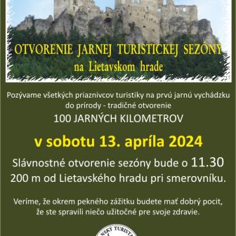 Otvorenie jarnej turistickej sezóny na Lietavskom hrade 1